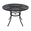 ULTS-4734-N 42In Round Wrought Iron Dining Table